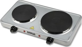 G3Ferrari G10122 - Kétlapos elektromos főzőlap 2500 W/230 V, rozsdamentes acél kivitel