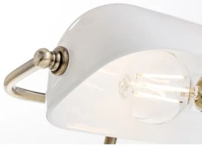 Brilagi - BANK OFFICE asztali lámpa 1xE27/60W/230V réz/fehér