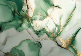 Fotótapéta - Zöld márvány (147x102 cm)
