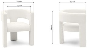 Fehér design fotel ALPAH B