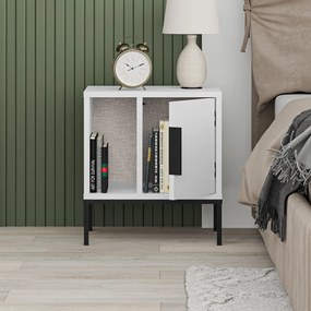 Fehér éjjeliszekrény Lani – Marckeric