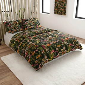 Mikroszálas ágynemű MYSTIC GARDEN sötétzöld Ágyneműhuzat mérete: 2 db 70 x 90 cm | 200 x 220 cm
