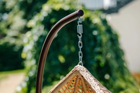 Világosbarna TROPIKAL függőszék állvánnyal