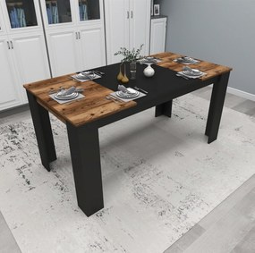 Étkező asztal Line - Light Walnut, Black