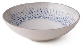 24 darabos étkészlet, kék/bézs, porcelán