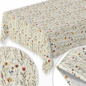 Abrosz Foltálló 140x220 Sima Tavaszi Asztal Mintás Virágok Színek 393