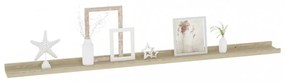 2 db sonoma tölgy színű fali polc 115 x 9 x 3 cm