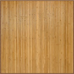 vidaXL természetes bambusz négyzet alakú szőnyeg 100 x 100 cm