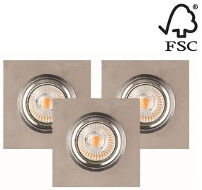 Spot-Light Spot-Light 2515336 - KÉSZLET 3x LED Beépíthető lámpa VITAR 1xGU10/5W/230V beton SP0747