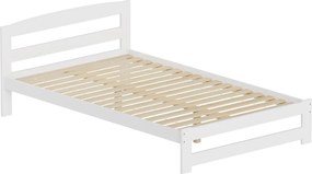 Ágy ágyráccsal, fehér, 120x200, AZRA