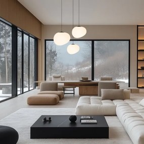 Csillár zsinóron STONES 1xE27/40W/230V átm. 20 cm