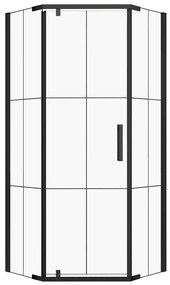 Metro szögletes nyílóajtós zuhanykabin zuhanytálca nélkül