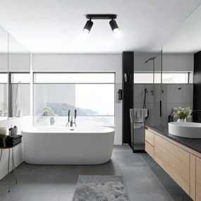 Brilagi - Fürdőszobai spotlámpa SELE 2xGU10/30W/230V IP44 fekete