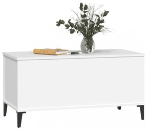 fehér szerelt fa dohányzóasztal 90x44,5x45 cm