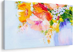 Kép - Virágok, festmény (90x60 cm)