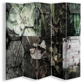 Gario Paraván Diszkrét minta Méret: 180 x 170 cm, Kivitelezés: Forgó paraván 360°
