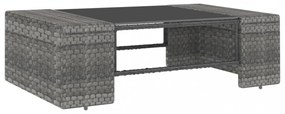 8 részes szürke polyrattan kerti ülőgarnitúra