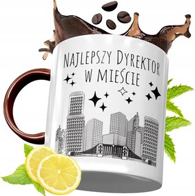 Bordó Bögre Igazgatónak Születésnapra Ajándék fényképes nyomattal