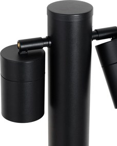 Álló kültéri lámpa fekete 80 cm IP44 állítható 2-lámpás - Duo