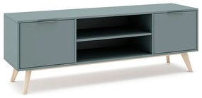 Zöldesszürke TV-állvány 140x53 cm Pisco – Marckeric