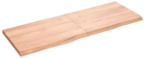 világosbarna kezelt tömör tölgyfa asztallap 140x50x(2-4) cm