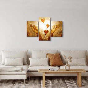 Kép - Szeretettel teli kezek festménye (90x60 cm)