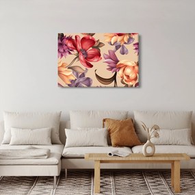 Kép - Vintage virágok (90x60 cm)