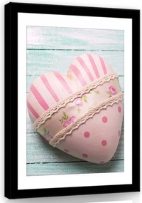 Vászonkép 50x70 Szív szerelem érzékenység romantika ünnep fa háttér