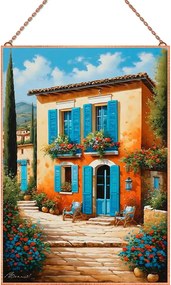 Toscana üvegkép, falikép