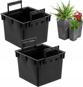 Virágtartó utántöltő kpl 2db 13 L Prosperplast H virágtartó fogantyúval 50 cm