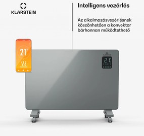 Bansin Smart 1500 konvektoros hősugárzó, 1500 W, Alkalmazás, 5- 50 °C, LED kijelző, Érintőképernyő
