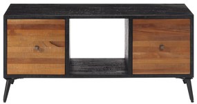 Tömör újrahasznosított tíkfa dohányzóasztal 90 x 50 x 41 cm
