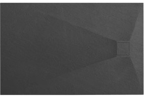 Zuhanytálca Magnum Black 120x90