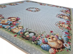 Abrosz Húsvéti 100x100 cm Gobelin Piszkákkal Különböző Húsvéti Minták