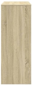sonoma tölgy szerelt fa bárasztal tárolókkal 90 x 40 x 103,5 cm