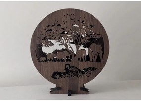 Li-Go 23610/DUB2 - LED dimmelhető asztali dekoráció LED/12W/230V 20x22 cm tölgy