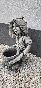 Kerti Beton Figura Manó Törpe Virágtartóval XXL 51cm