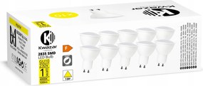 10x Smd Led izzó GU10 1W=15W 100lm Prémium semleges szín