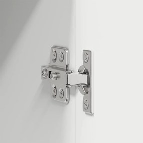 Függő szekrény polcokkal Riga Fehér 80 x 31 x 80 cm Faanyag