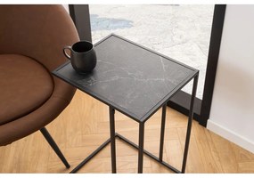 Tárolóasztal márvány dekoros asztallappal 43x35 cm Infinity – Actona