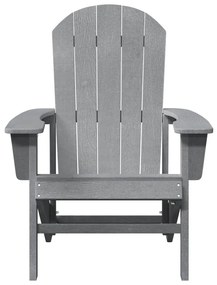 Adirondack székek 2 db Világosszürke 74x82x90 cm HDPE