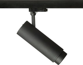 RENDL FOCUS 20 ZOOM DIMM háromáramkörös sínre fekete 230V LED 20W 10 60° 3000K 4000K 5000K