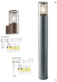 Redo 90047 - Kültéri fali lámpa  FRED 1xE27/20W/230V IP54