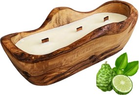 Természetes Illatgyertya Fában DK25 Arkay Bergamott és Lime