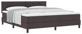 Box Spring Ágy Matrac Sötétbarna 180x200 cm Szövet
