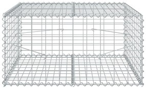 horganyzott vas gabion kosár fedéllel 100 x 100 x 50 cm