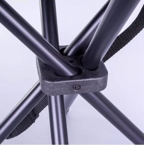 GARTHEN Kempingszék összecsukható 300D fekete