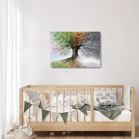 Kép - Négy évszak fája (üvegen) (70x50 cm)