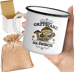 Bögre_emalinált Nyomott Mintával A Világ Legjobb Gombásza