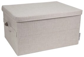 Bézs fedeles textil tárolódoboz 34x45x25 cm Soft Storage – Bigso Box of Sweden